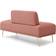 Cesicia Modern Pink Sofa 56.3" 2 Seater