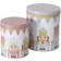 Keksdosen Archie Rund 2tlg Set 11&13,5 cm Metall Kuchendose 2Stk.