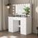 Brayden Studio Makeup Vanity Desk 15 Light Bulbs 136 cm H x 110 cm W x 50 cm D Dressing Table 50x110cm