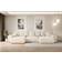 ALTDECOR Corner Sofa ESKAR-U Cream Sofa 352cm 6-Sitzer