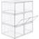 Songmics Shoe Box Transparent Skoställ 36x22cm 6st