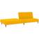 vidaXL Bäddsoffa 2-Sits Gul Sammet Soffa 200cm 2-sits