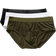 CDLP Y-Brief 3-pack - Black /White /Olive Green