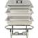 vidaXL 4 Chafing Dish Set Silver