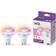 WiZ Philips Lighting 8720169076723 LED CEE F (A G) GU10 réflecteur 4.7 W de blanc chaud à blanc froid, RVBB 2 pc(s)