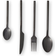 Dunelm Montreal Black 16 Cutlery Set 16pcs