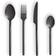 Dunelm Montreal Black 16 Cutlery Set 16pcs