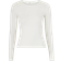 Gina Tricot Slim Fit Jersey Long Sleeve Top - Off-White