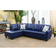 Latitude Run Blue Sectional Latitude Run® Sofa 97" 4 Seater