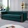 Mercer41 Velvet Round Arm 27.56 H x 84.25 W x 29.53 D Sofa 84.2" 3 Seater