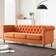 House of Hampton Gevon 84.65" Velvet Roll Arm Sofa 84.6" 3 Seater