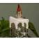 Samuel Alexander Dual Powered White/Silver LED Candle 25cm