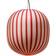 Established & Sons Filigrana S2 Cylinder Ø22 Rote Streifen Pendelleuchte ∅ 22cm