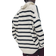 H&M Fine Knit Collared Jumper - Cream/Striped