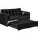 Mercer41 Shaiana 54.72" Velvet Square Arm Bed Sofa 54.7" 2 Seater