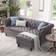 Lark Manor Arter 2 Piece Sectional Sofa 86.6" 2pcs 3 Seater