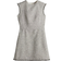 H&M Ladies White Textured-weave dress