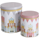 Keksdosen Archie Rund 2tlg Set 11&13,5 cm Metall Kuchendose 2Stk.