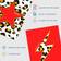 Wee Blue Coo Leopard Heart Lightning Star Red/Orange Poster 21x29.7cm 9pcs