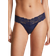 PINK Wink Lace-Trim Thong Panty - Midnight Navy