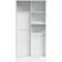 vidaXL White 100 x 50 x 200 cm Wardrobe 100x200cm