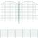 Wiltec Gartenzaun Set 5 Elementen Grün Teichzaun Mit Oberbogen 77x78cm
