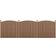 Neu.Holz Gartenzaun Sichtschutzzaun Windschutz Lamellenzaun 562x165-185 cm Rund 562x185cm