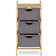 Navaris Tvättkorg 3X Fack Hylla 96 x 44 x 33 cm