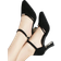 Shein Thick Heel One-Buckle Rhinestone - Pointed Toe