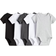 H&M Baby Cotton Bodysuits 5-pack - White/Gray/Black