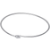 Pandora Nova Lab-grown Diamond Open Bangle 0.25 carat tw 14k White Gold Clear 6.9 in