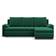 Mebligo Mebligo Ecksofa Dunkelblau Sofa 230cm 3-Sitzer