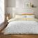 Dunelm Printed Bee & Pillowcase Set - Duvet Cover Yellow (200x200cm)