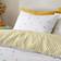 Dunelm Printed Bee & Pillowcase Set - Duvet Cover Yellow (200x200cm)