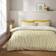 Dunelm Printed Bee & Pillowcase Set - Duvet Cover Yellow (200x200cm)