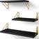 Bayka Mounted Rustic Wood Set of 3 Wall Shelf 41.9cm