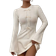 Shein Autumn Winter Fashion Casual Butterfly Decor Flared Sleeve Dress