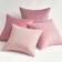 Topfinel Square Velvet Gradient Pillow Set of 4 16.0 H x 16.0 W in Cushion Cover Pink (40.6x40.6cm)