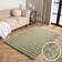 OHS Faux Fur Bubble Rug 80 x 150 cm Green 80 x 150cm