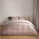 OHS Tropical Leaf Duvet Cover White, Natural (230x220cm)