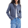 H&M Pearl Pattern Cardigan - Dusty Blue