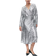 H&M Paillettenkleid Wickelschnitt - Silber