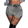 Shein Plus Size Sexy Tight Denim Shorts