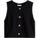H&M Bouclé Jersey Vest - Black