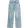 River Island Blue Denim Embroidered Jeans - Womens