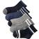 Shein High Waist Casual Sports Crew Socks - Gray Stripe/Blue