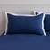 Dunelm Oxford Edge and Pillowcase Set Duvet Cover Blue (220x230cm)