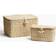 H&M Lidded Seagrass Storage - Beige Basket 25cm