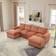 Latitude Run Sectional Deep Seat Couch with Ottomans Sofa 122" 4 Seater