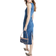 River Island Fitted Denim Midi Dress - Darkwash Blue